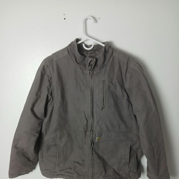 Carhartt Jackets & Blazers - Carhartt Women's Grey and Brown Jacket
